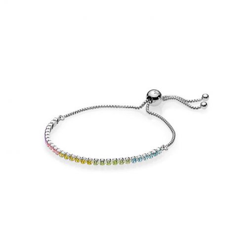 Pandora潘多拉 590524PCZMX 闪耀多彩手链绳 Rainbow Sparkling Strand Bracelet