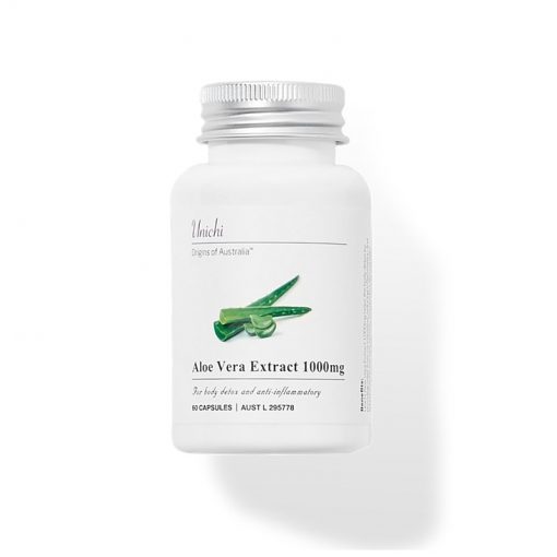 Unichi Aloe Vera 1000mg 芦荟精华 60粒 促消化 排毒 助养颜瘦身