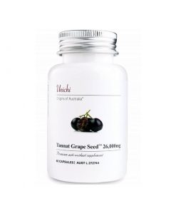 Unichi 丹拿葡萄籽精华 60粒 高花青素 美白 抗氧化 抗衰老 Tannat Grape Seed 26000mg