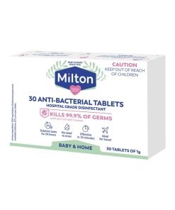 Milton 泡腾消毒片 30片 医院级别 免冲洗 15分钟起效 宝宝奶瓶可用