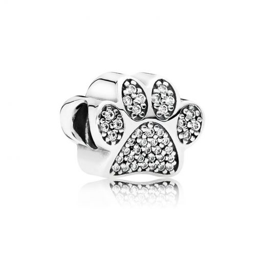 Pandora潘多拉 791714CZ 掌印串饰 Dog Paw Print Silver Charm