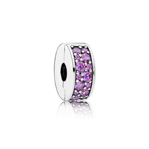 Pandora潘多拉 791817CFP 梦幻紫色闪烁优雅固定夹 Fancy Purple Shining Elegance Spacer Clip