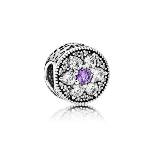 Pandora潘多拉 791832ACZ 勿忘我串饰 Forget-me-not Openwork Charm