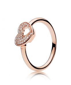 Alternative view of Pandora潘多拉 RAU0323 闪烁浪漫拼图的心叠戴戒指套装 Blushing Romance Puzzle Ring Gift Set