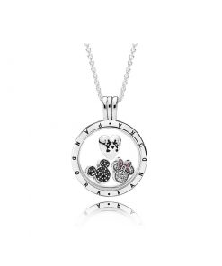Pandora潘多拉 RAU0356 迪士尼闪耀米奇吊坠盒项链套装 Disney Sparkling Mickey Floating Locket Set