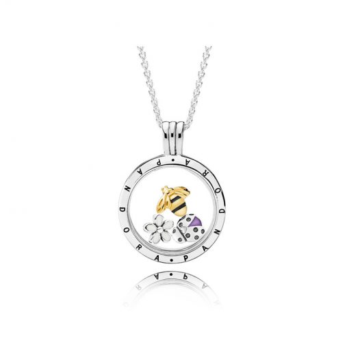 Pandora潘多拉 RAU0423 魔法花园吊坠盒项链套装 Magical Meadow Floating Locket Gift Set