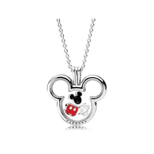 Pandora潘多拉 RAU0451 迪士尼米奇吊坠盒项链套装 Disney Mickey Floating Locket Gift Set