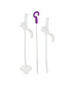 b.box 重力球吸管杯配件 替换吸管+吸管刷 Sippy Cup Replacement Straw and Cleaning Set