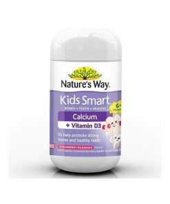 Kids Smart佳思敏 婴幼儿儿童钙+维生素D3咀嚼胶囊 50粒 草莓奶昔味 补钙