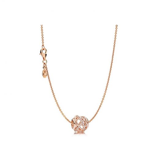 Pandora潘多拉 ZT0128 镂空银河项链 Rose Galaxy Openwork Necklace
