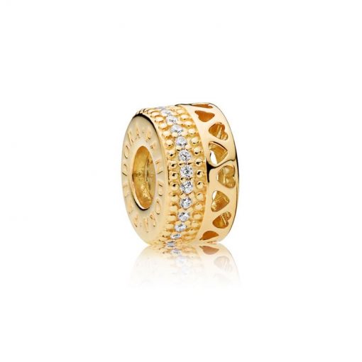 Pandora潘多拉 767415CZ Pandora的心小串饰 Shine Hearts of PANDORA Spacer Charm