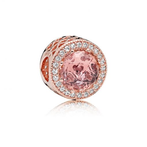 Pandora潘多拉 781725NBP 胭脂粉闪亮的心串饰 Rose Blush Pink Radiant Hearts Charm