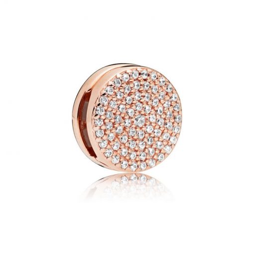 Pandora潘多拉 787583CZ ROSE耀目优雅固定夹 Rose Reflexions Dazzling Elegance Clip Charm