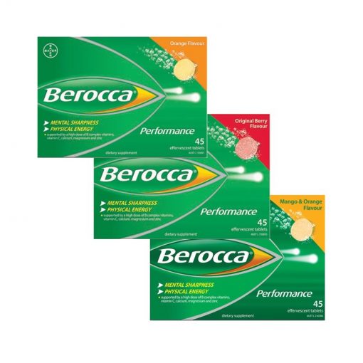 Berocca 钙镁锌+维B+维C泡腾片 45片 * 两盒[包邮] Effervescent