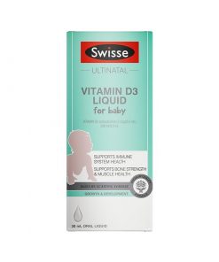 Swisse 婴幼儿维生素D3滴剂 30毫升 支持健康免疫系统、骨骼强健和肌肉健康 Ultinatal Vitamin D3 Liquid For Baby
