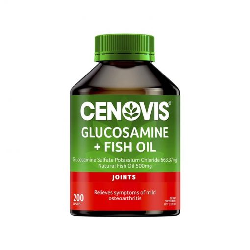 Cenovis 氨基葡萄糖维骨力+鱼油 200粒 修复软骨 缓解关节炎 Glucosamine Fish Oil Joint