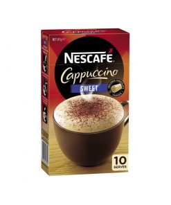 Nescafe Coffee雀巢咖啡 卡布奇诺加糖 10条