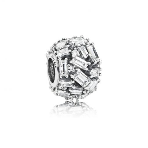 Pandora潘多拉 797746CZ 优雅冰晶串饰 Chiselled Elegance Charm