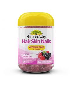 Natures Way 胶原蛋白头发皮肤指甲软糖 60粒 Hair Skin Nail