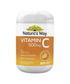 Nature's Way 维生素C咀嚼片500mg 300粒 香橙味 补充维C增强抵抗力 Vitamin C
