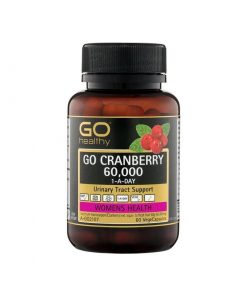 GO Healthy 蔓越莓精华 高剂量60000+ 60粒 泌尿道支持 Cranberry