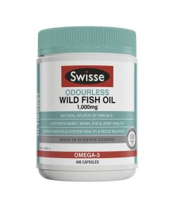 Swisse 野生去味鱼油胶囊 1000mg 400粒 补充Omega和DHA