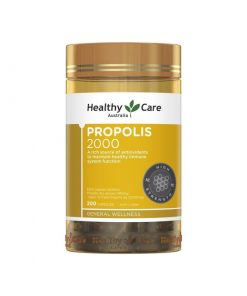 Healthy Care 黑蜂胶胶囊 2000mg 200粒 提高免疫力 提高精力 Propolis