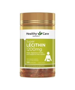 Healthy Care 卵磷脂胶囊 1200mg 100粒 护脑护肝 平衡胆固醇水平 Super Lecithin