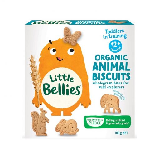 Baby Bellies 婴儿辅食 有机动物饼干 12个月+ Animal Biscuits