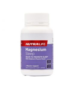 Nutra-Life纽乐 镁助眠胶囊 60粒 睡眠片 改善睡眠 天然助眠 Magnesium Sleep