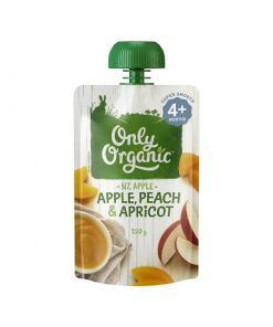 Only Organic 婴儿辅食 4个月+ 苹果香梨甜杏果泥 120克 Apple Peach & Apricot