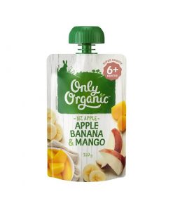 Only Organic 婴儿辅食 6个月+ 苹果香蕉芒果果泥 120克 Apple Banana & Mango