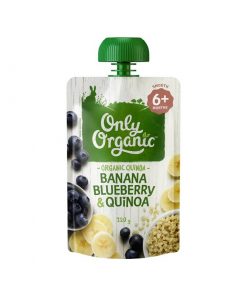 Only Organic 婴儿辅食 6个月+ 香蕉蓝莓谷物麦片粥 120克 Banana Blueberry & Quinoa