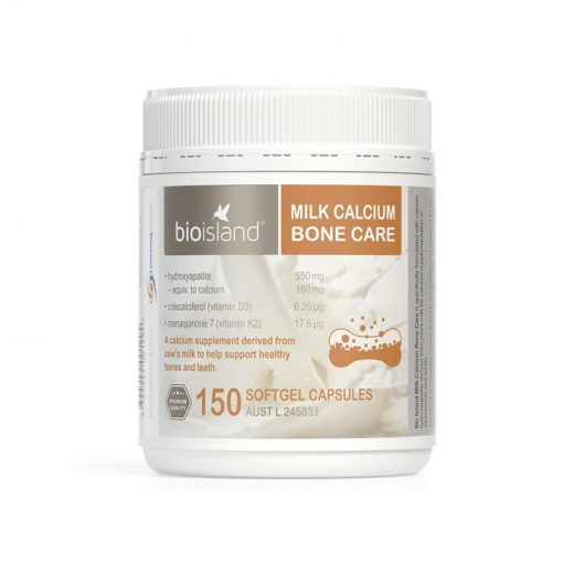 Bio Island 乳钙护骨软胶囊 150粒 钙片+维生素D3+维生素K2 Milk Calcium Bone Care