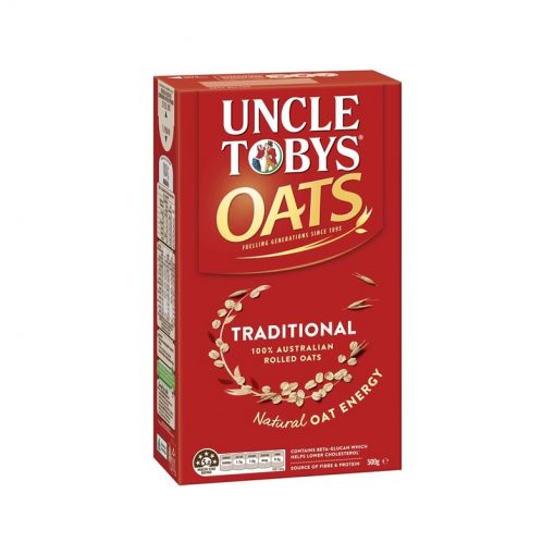 Uncle Tobys 传统燕麦片 500克 适合锅煮 高蛋白质+纤维 Oats Traditional