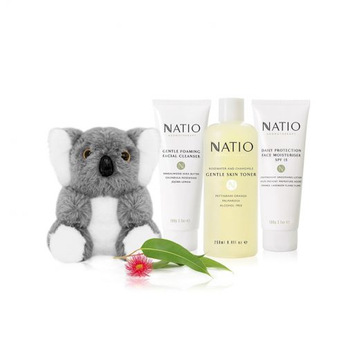 Natio娜迪奥 青春保湿套装 洁面+爽肤水+面霜+考拉玩偶