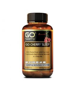 GO Healthy 西番莲助睡眠胶囊 90粒 缓解紧张 天然助眠 Cherry Sleep
