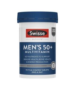 Swisse 男士50+复合维生素片 90粒 50岁以上男士配方 综合补充维生素及微量元素 Mens Ultivite