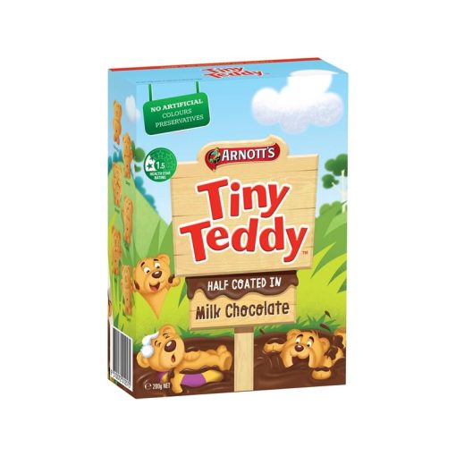 Arnott's 小熊饼干 牛奶巧克力款 200克 Tiny Teddy Chocolate Coated