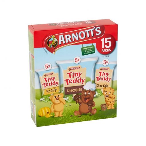 Arnott's 小熊饼干 三种口味混合款 375克 Tiny Teddy Variety