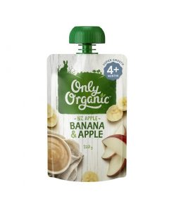 Only Organic 婴儿辅食 4个月+ 香蕉苹果果泥 120克 Banana & Apple