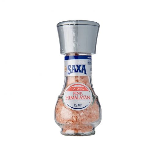 Saxa 喜马拉雅粉盐颗粒+研磨头 95克 Pink Himalayan Salt Grinder