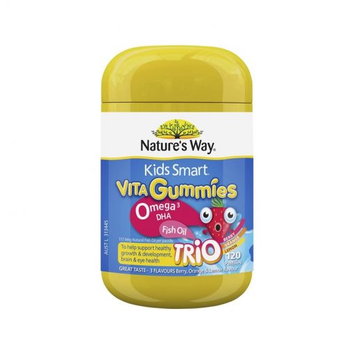 Kids Smart佳思敏 儿童鱼油软糖 120粒 补充DHA和EPA 健脑 Omega3 DHA Fish Oil