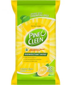Pine O Cleen 消毒湿巾 45张 99.9%杀菌 柠檬青柠味 Disinfectant Wipes