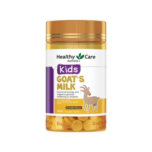 Healthy Care 山羊奶咀嚼片 300粒 巧克力味 天然高营养低脂 Goat Milk Chocolate