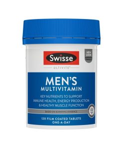 Swisse 男性成人复合维生素 120粒 53种维生素矿物质营养素 成人男士复维 Men Ultivite Multivitamin