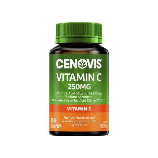 Cenovis 维生素C咀嚼片 250mg 150粒 维C提高免疫力 支持胶原蛋白形成 Vitamin C Chewable