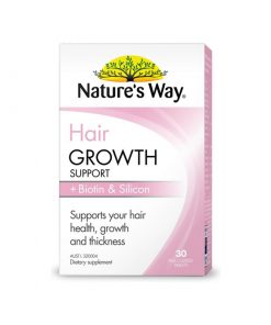 Nature Way 健康头发生长配方 含生物素和硅 30粒 支持头发生长 提高头发浓密度  Hair Growth Support + Biotin & Silicon
