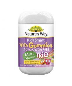 Kids Smart佳思敏 复合维生素软糖99.9%无糖 75粒 3种水果口味 含多种维生素矿物质