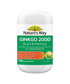 Nature Way 银杏叶提取精华 120粒 健康血液循环 支持大脑功能 High Strength Ginkgo Biloba 2000mg